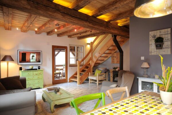 Escalier vers les chambres